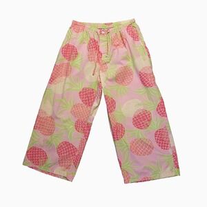 Lilly Pulitzer‎ Bermuda Shorts Womens Medium Drawstring Wide Leg 11" opening